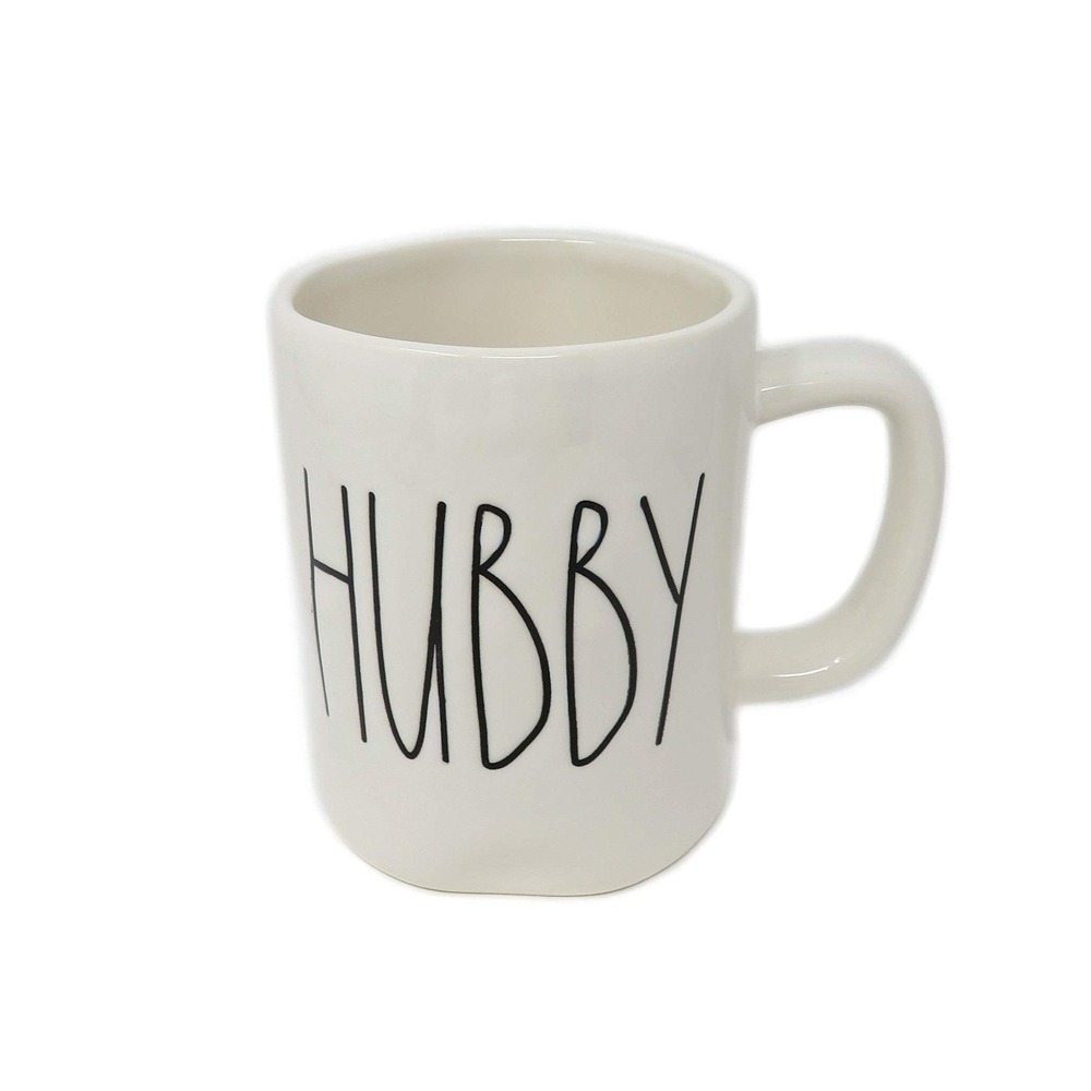 Rae Dunn Coffee Mug HUBBY Artisan Collection Farmhouse Cup
